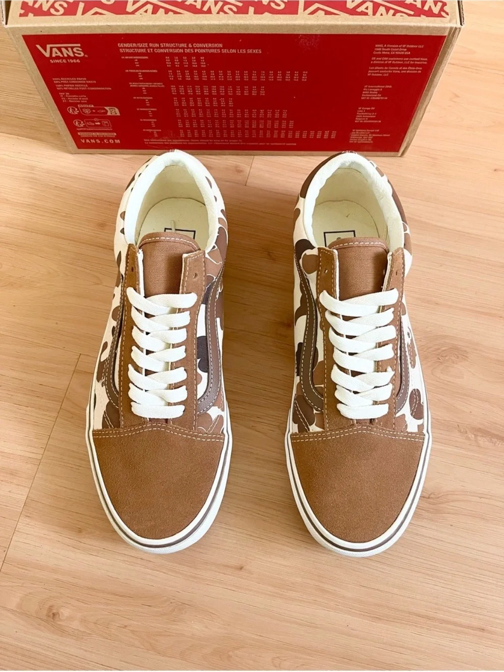 Vans Old Skool Duck Camo Brown Women 10.0 US Mens 8.5US